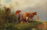 Anton Braith, The Red Umbrella