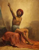 Thomas Faed, A Life Study of John Mongo ('The Punka-walla')