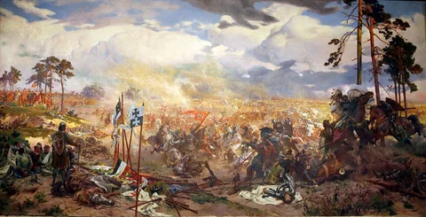 Tadeusz Popiel, Battle of Grunwald diorama