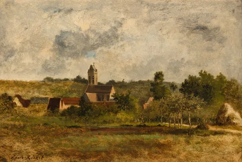 Léon Richet, Village with a Church