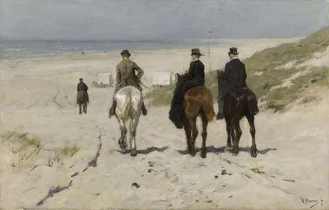 Anton Mauve, Morning Ride on the Beach