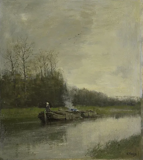 Anton Mauve, Towing canal.