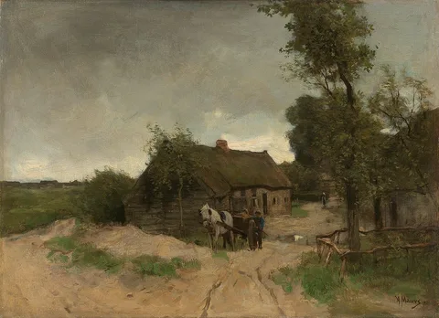 Anton Mauve, Cottage on the dirt road