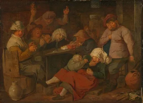 Adriaen Brouwer, Poor Folk Drinking in a Tavern
