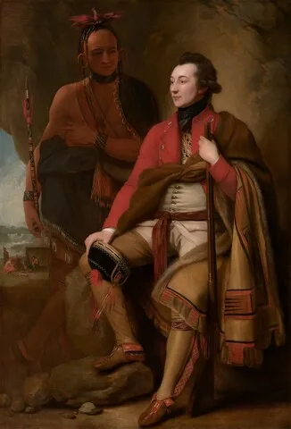Benjamin West, Colonel Guy Johnson and Karonghyontye (Captain David Hill)