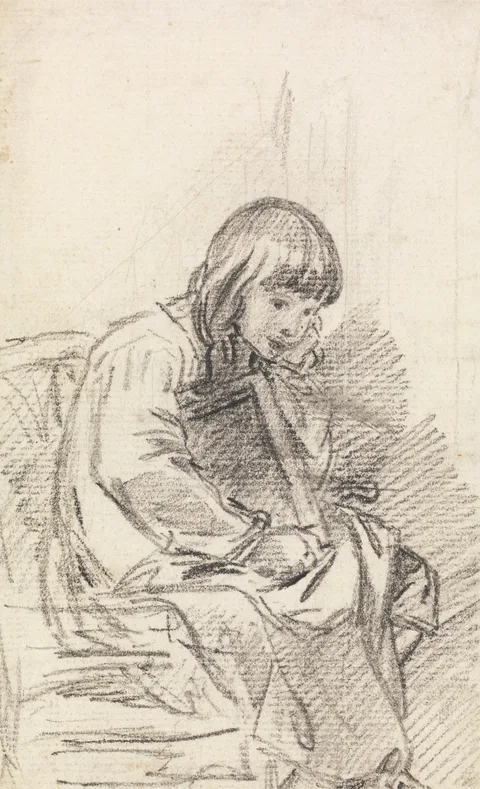 Benjamin West, A Child Seated