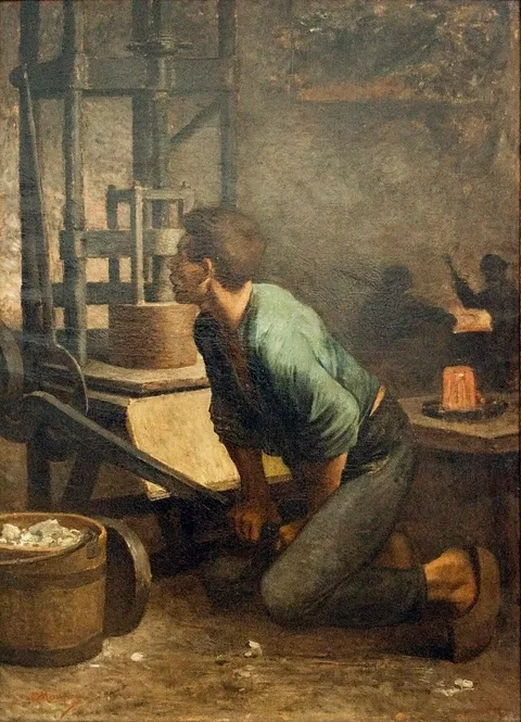 Constantin Meunier, Man at the Press