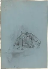Allan Ramsay, Study of a Seated Man [recto]