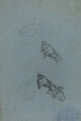 Allan Ramsay, Hand Studies [verso]