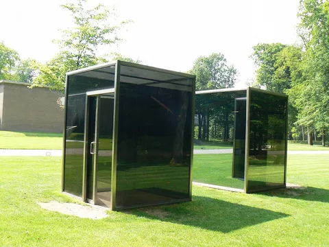 Dan Graham, Two adjacent pavilions