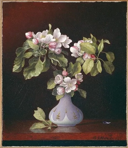 Martin Johnson Heade, Apple Blossoms in a Vase