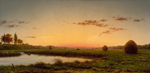 Martin Johnson Heade, Haystacks on the Newburyport Marshes