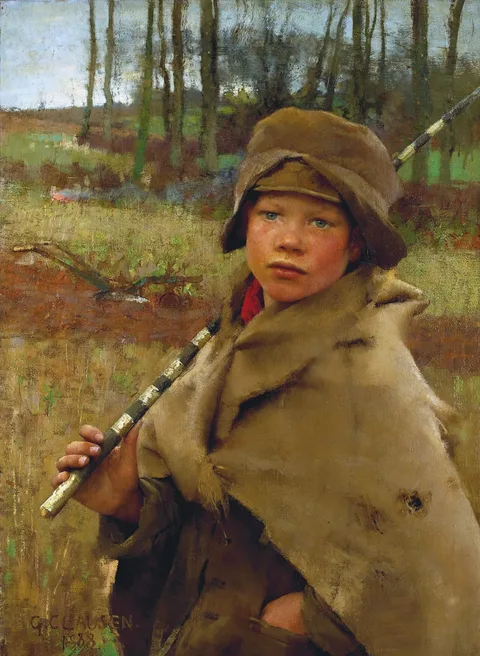 George Clausen, A ploughboy