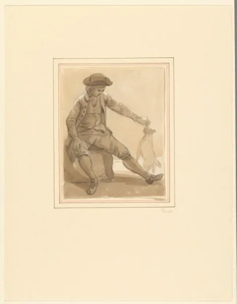 Paul Sandby, Jongen spelend met een hond