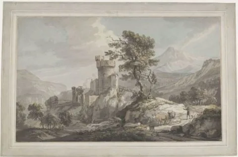 Paul Sandby, Mountainous Landscape with a Fortress
