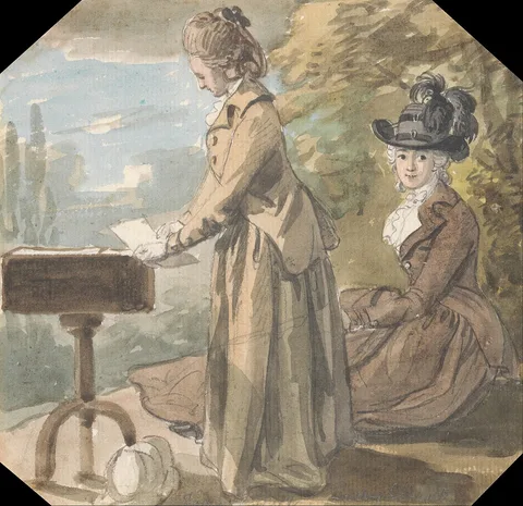 Paul Sandby, Lady Francis Scott and Lady Elliot