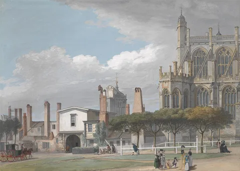 Paul Sandby, St. George's Chapel, Windsor, and the Entrance to the Singing Men's Cloister