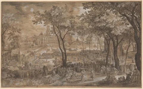 David Vinckboons, Venetian Party in a Chateau Garden