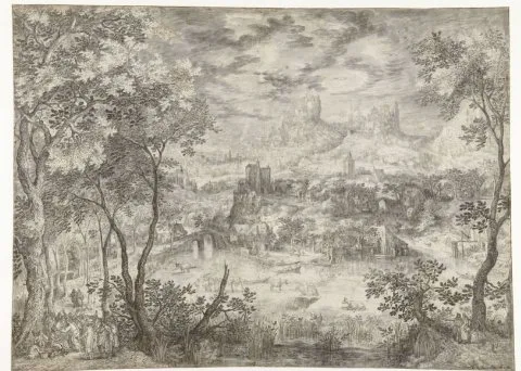 David Vinckboons, Landscape with the Healing of the Blind