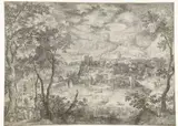 David Vinckboons, Landscape with the Healing of the Blind
