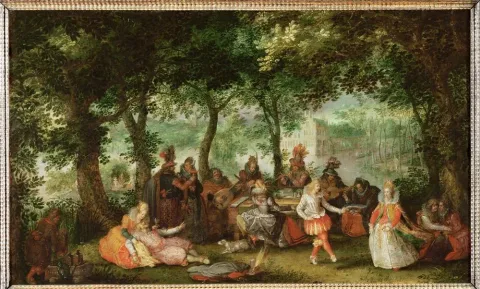David Vinckboons, Fête Champêtre (Courtly Company Playing Music in the Open Air)