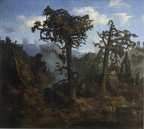 Lars Hertervig, Old Pine Trees