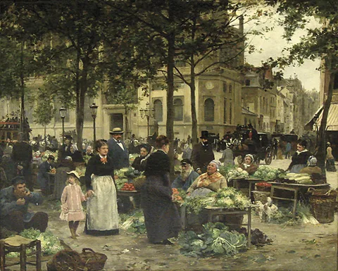Luděk Marold, The vegetable market in Paris