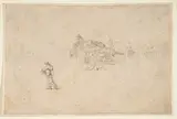 Stefano della Bella, A Loaded Wagon and Several Human Figures.