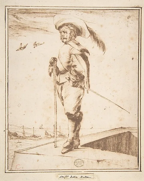Stefano della Bella, A Standing Soldier