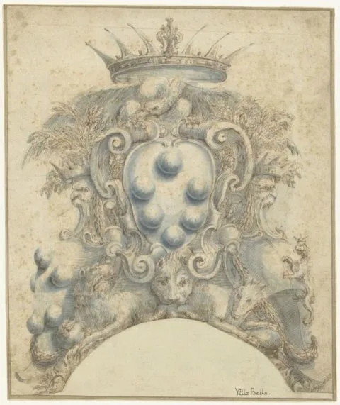 Stefano della Bella, Wapen van de familie Medici
