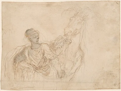 Stefano della Bella, Figure Leading a Horse