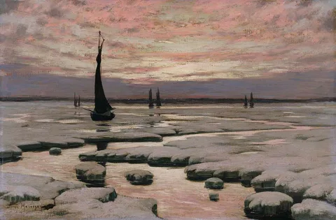 L. Birge Harrison, Winter Sunset