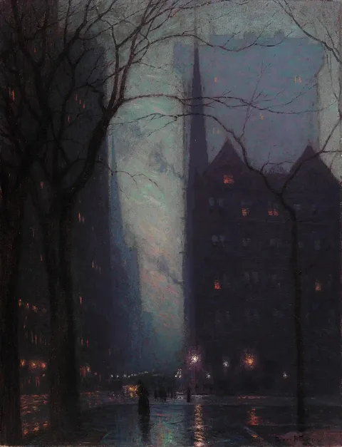 L. Birge Harrison, Fifth Avenue at Twilight