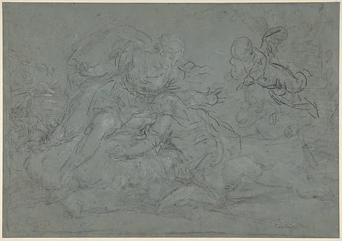 Januarius Zick, Venus Lamenting the Dead Adonis (or Diana and Endymion)
