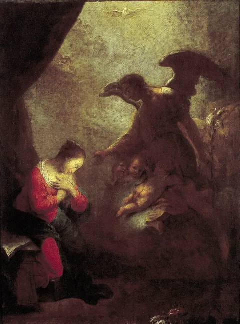 Januarius Zick, The Annunciation