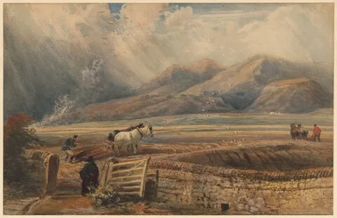 Peter De Wint, Harrowing--View near the Cross Fells