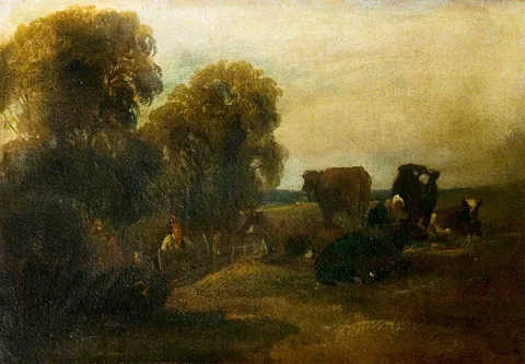 Peter De Wint, Cattle in a Landscape