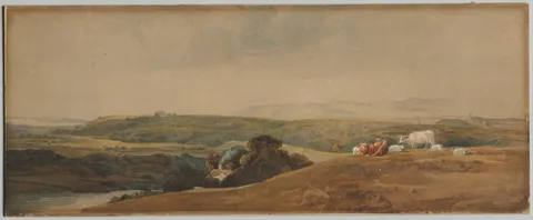 Peter De Wint, Mountains and Cattle
