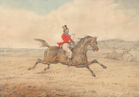 Henry Thomas Alken, 'Riding to Horses with Difficulty'