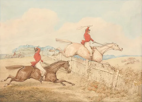 Henry Thomas Alken, Jumping a Wooden Fence
