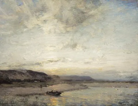 James Campbell Noble, Sunset near Glencaple on Solway