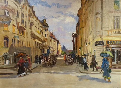 Antal Berkes, Café