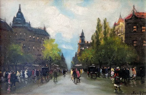 Antal Berkes, Autumn street