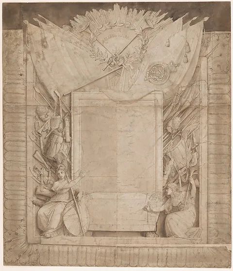 Thomas Stothard, Design for a memorial to Sir William Myers