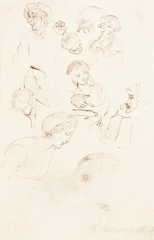 Thomas Stothard, Sheet of Studies