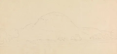 Thomas Daniell, South India: Landscape with a Mountain in the Background