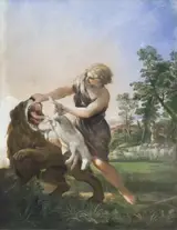 Pietro da Cortona, David killing the Lion
