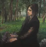 Germán Gedovius, Woman with Violets