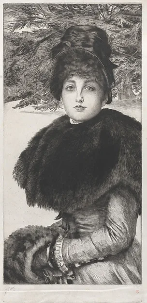 James Tissot, A Winter's Walk