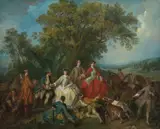 Nicolas Lancret, Picnic after the Hunt